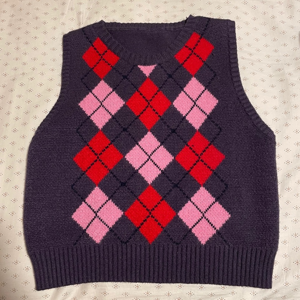 cropped sweater vest XS